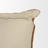 Lowen Copper Rust 22x22 Square Woven Decorative Pillow Cover - Ornate Home