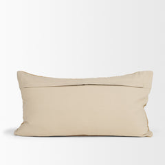 Lowen Gold 14x26 Lumbar Woven Decorative Pillow Cover - Ornate Home