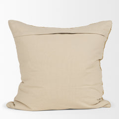 Lowen Gold 22x22 Square Woven Decorative Pillow Cover - Ornate Home