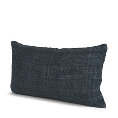 Lowen Navy 14x26 Lumbar Woven Decorative Pillow Cover - Ornate Home