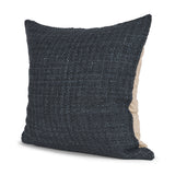 Lowen Navy 22x22 Square Woven Decorative Pillow Cover - Ornate Home