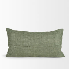 Lowen Silver Sage 14x26 Woven Decorative Pillow Cover - Ornate Home