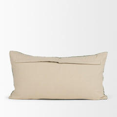 Lowen Silver Sage 14x26 Woven Pillow Cover with Down Filler - Ornate Home