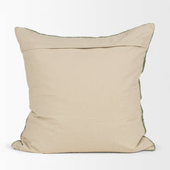 Lowen Silver Sage 22x22 Square Woven Decorative Pillow Cover - Ornate Home