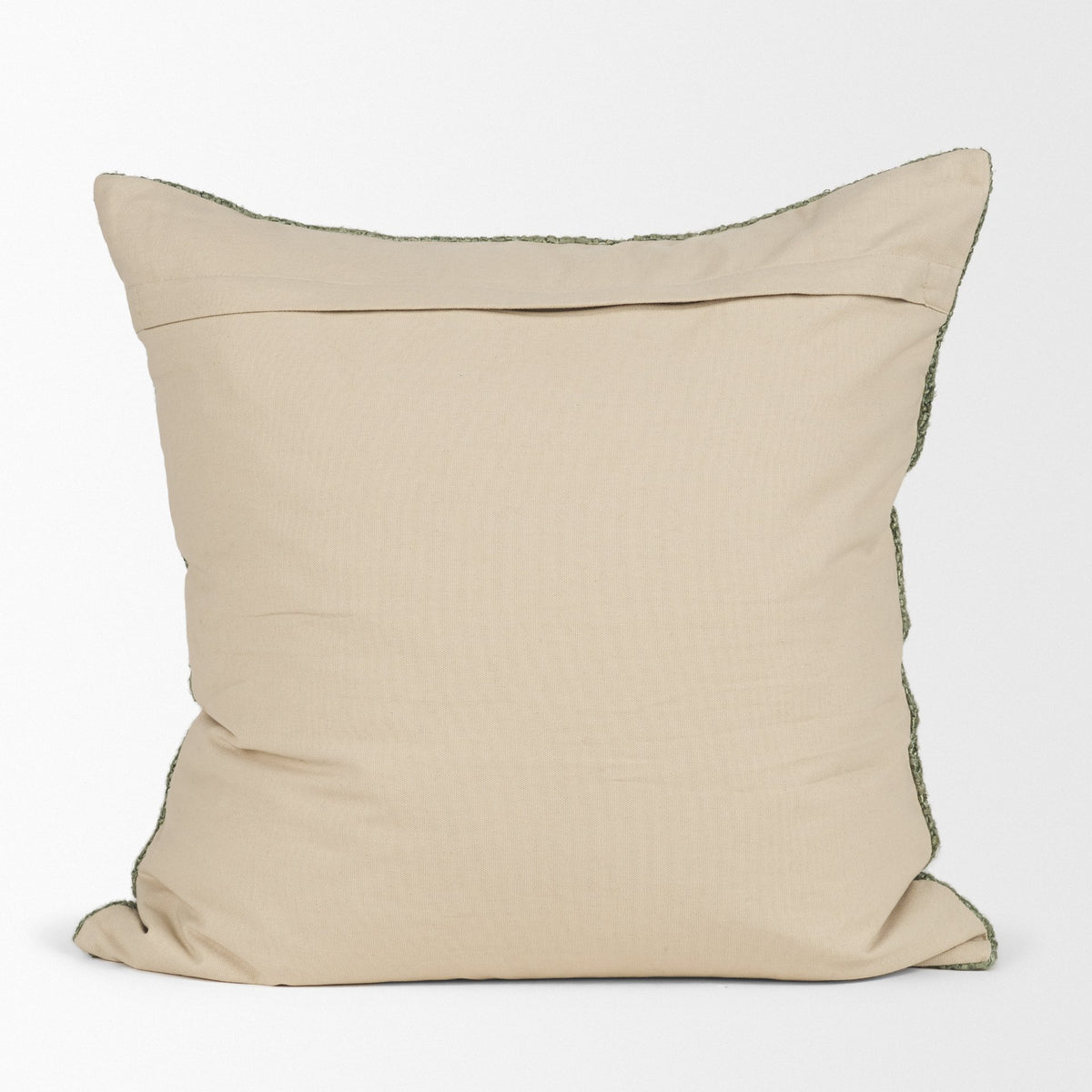 Lowen Silver Sage 22x22 Square Woven Pillow Cover with Down Filler - Ornate Home