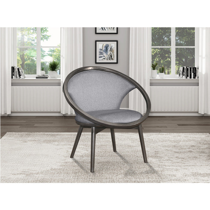 Lowery Dark Charcoal Accent Chair - Ornate Home