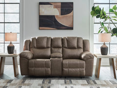 Lowilla Driftwood DBL Rec Loveseat w/Console - Ornate Home