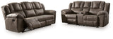 Lowilla Driftwood Reclining Sofa and Loveseat - Ornate Home
