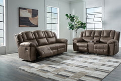 Lowilla Driftwood Reclining Sofa and Loveseat - Ornate Home