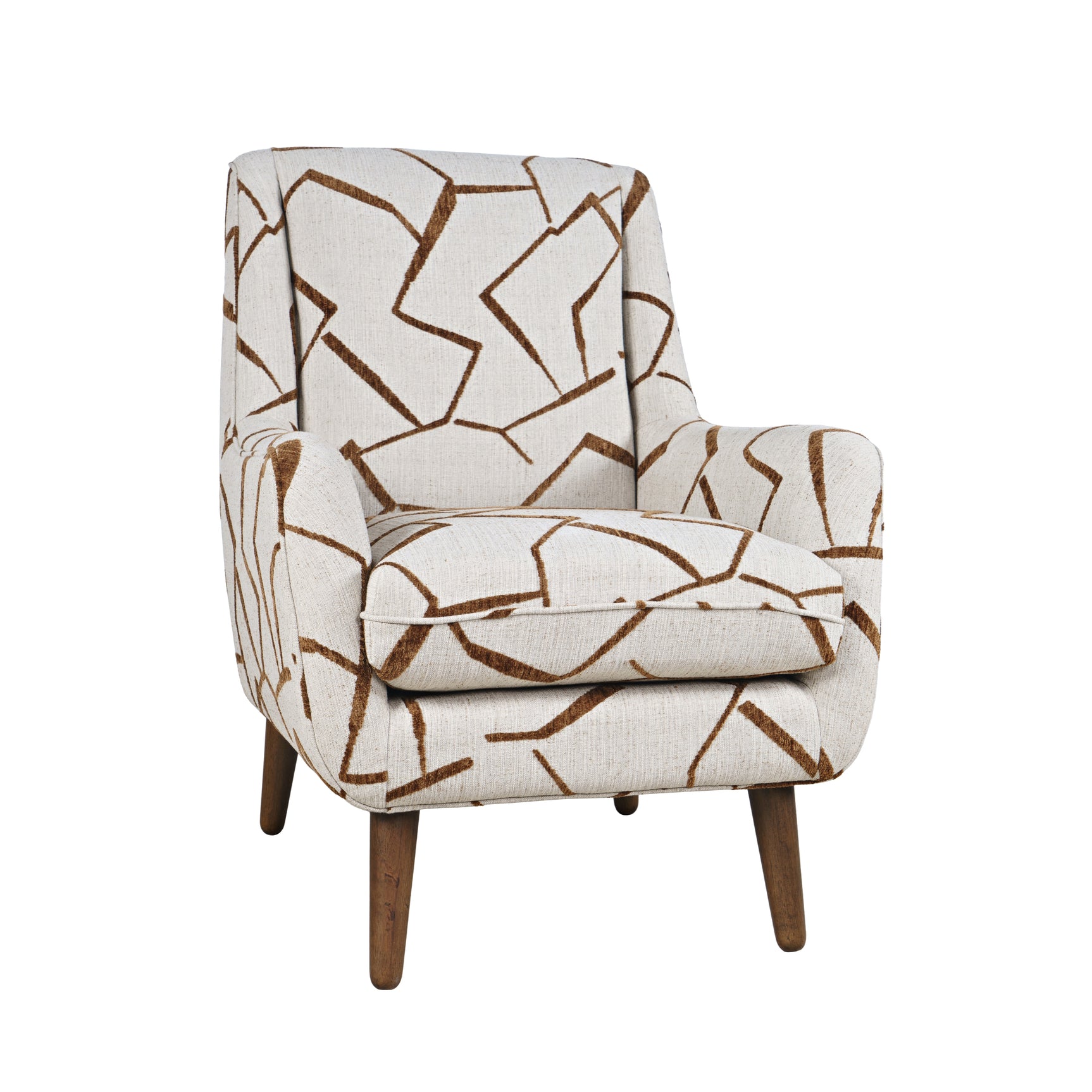 Lowry Brown Accent Chair - Ornate Home