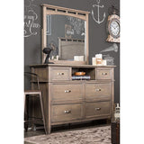 Loxley Weathered Oak Mirror - Ornate Home