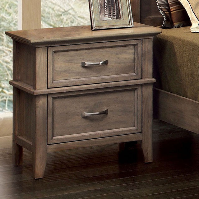 Loxley Weathered Oak Nightstand - Ornate Home