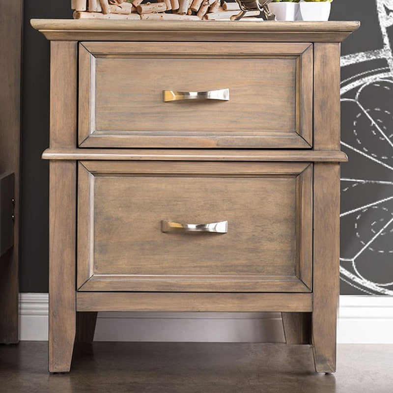 Loxley Weathered Oak Nightstand - Ornate Home