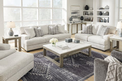 Loyaska Brown/Ivory Coffee Table, End and Sofa Table - Ornate Home