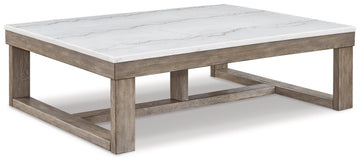 Loyaska Brown & Ivory Coffee Table - Ornate Home