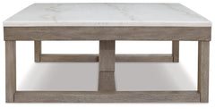 Loyaska Brown & Ivory Coffee Table - Ornate Home