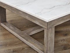 Loyaska Brown & Ivory Coffee Table - Ornate Home