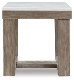 Loyaska Brown/Ivory Coffee Table and 2 End Tables - Ornate Home
