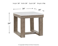 Loyaska Brown/Ivory Coffee Table and 2 End Tables - Ornate Home