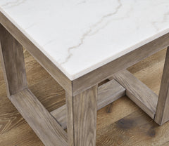 Loyaska Brown & Ivory End Table - Ornate Home