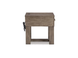 Loyaska Grayish Brown/White End Table (Online Special Price) - Ornate Home
