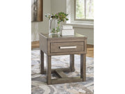 Loyaska Grayish Brown/White End Table - Ornate Home