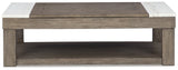 Loyaska Grayish Brown/White Lift-top Coffee Table and 2 End Tables (Online Special Price) - Ornate Home
