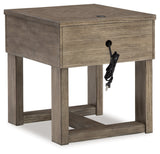 Loyaska Grayish Brown/White Lift-top Coffee Table and 2 End Tables (Online Special Price) - Ornate Home
