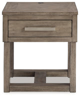 Loyaska Grayish Brown/White Lift-top Coffee Table and 2 End Tables (Online Special Price) - Ornate Home