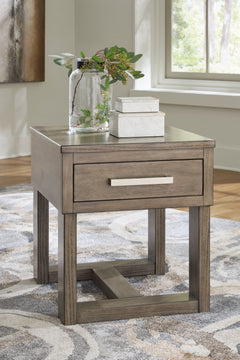 Loyaska Grayish Brown/White Lift-top Coffee Table and 2 End Tables - Ornate Home