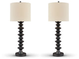 Luanndon Black 2-Piece Lamp Set (Online Special Price) - Ornate Home