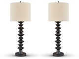 Luanndon Black 2-Piece Lamp Set - Ornate Home