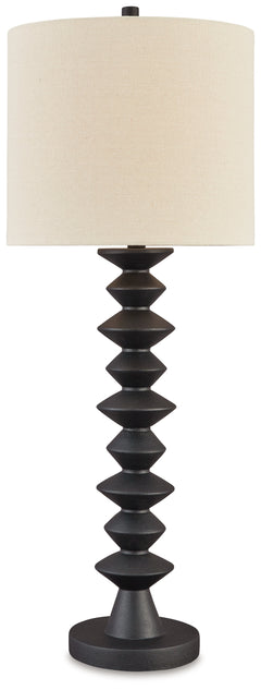 Luanndon Black 2-Piece Lamp Set - Ornate Home