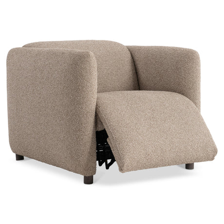 Luc Brown Fabric Power Motion Chair - Ornate Home