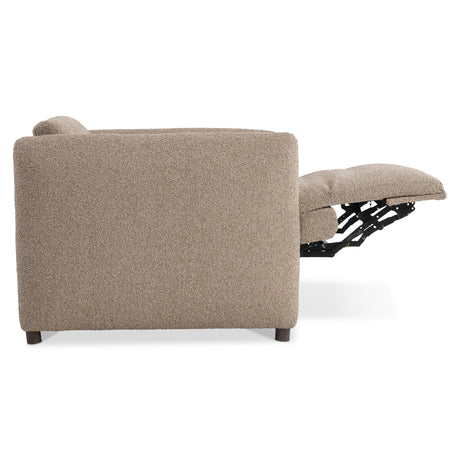 Luc Brown Fabric Power Motion Chair - Ornate Home