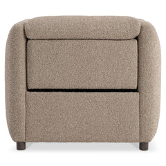 Luc Brown Fabric Power Motion Chair - Ornate Home