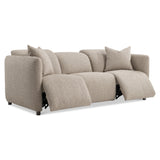 Luc Brown Fabric Power Motion Sofa - Ornate Home