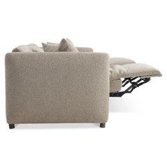 Luc Brown Fabric Power Motion Sofa - Ornate Home