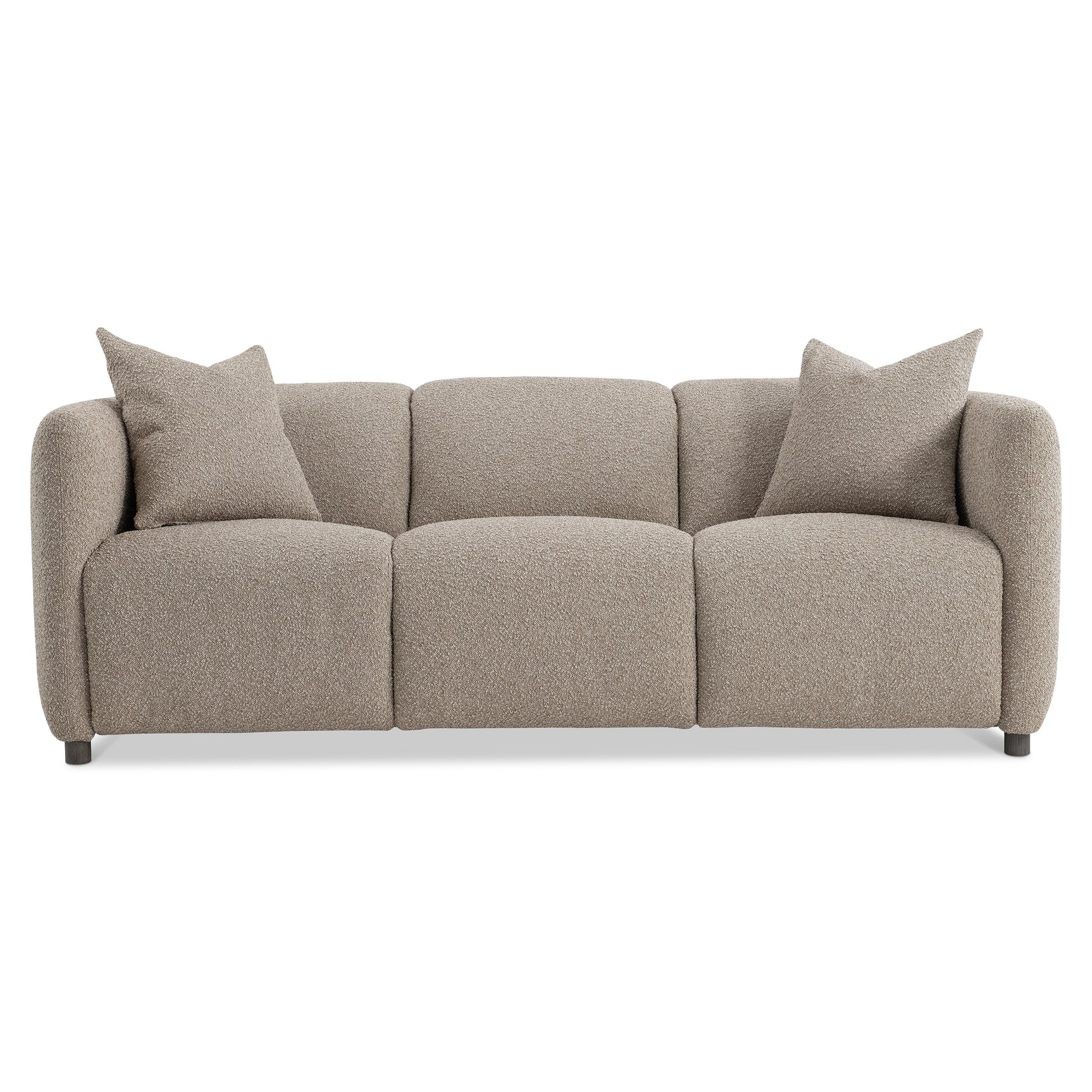 Luc Brown Fabric Power Motion Sofa - Ornate Home