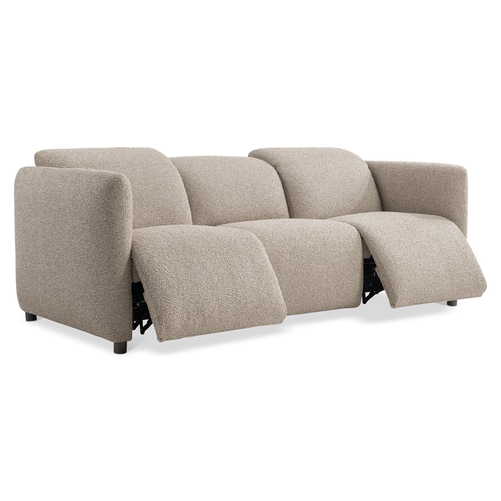 Luc Brown Fabric Power Motion Sofa - Ornate Home