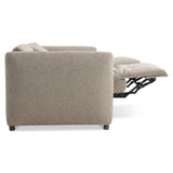 Luc Brown Fabric Power Motion Sofa - Ornate Home