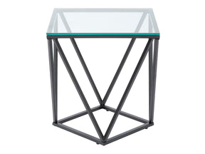 Luca Black End Table - Ornate Home