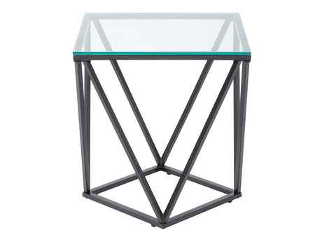 Luca Black End Table - Ornate Home
