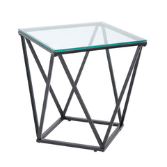 Luca Black End Table - Ornate Home