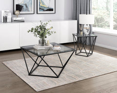 Luca Black End Table - Ornate Home