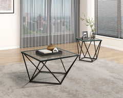 Luca Black End Table - Ornate Home