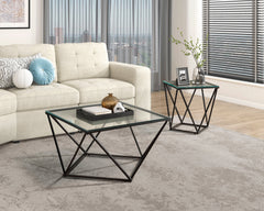 Luca Black End Table - Ornate Home