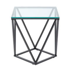 Luca Black End Table - Ornate Home