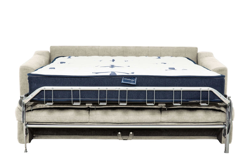 Stearns & Foster® Luca Beige Queen Sleeper Sofa w/ Pocket Coil Mattress - Ornate Home