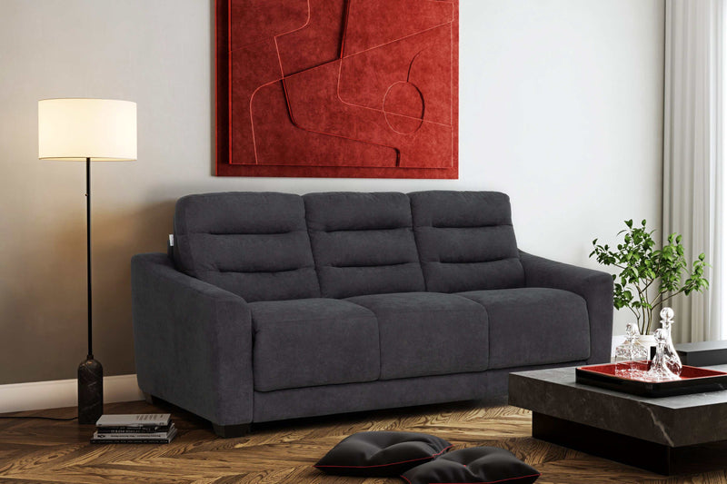 Stearns & Foster® Luca Dark Gery Queen Sleeper Sofa w/ Pocket Coil Mattress - Ornate Home